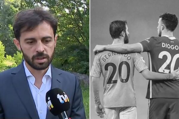 Penghormatan Bernardo Silva dari Man City Diogo Jota temp